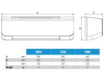 Стенен вентилаторен конвектор SLW 1200 инвертор (с 2-пътен или 3-пътен вентил) - Image 4